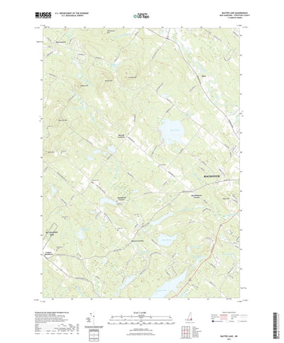 United States Geological Survey Baxter Lake, NH (2021, 24000-Scale) digital map