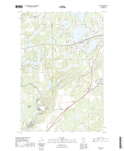 United States Geological Survey Baxter, MN (2022, 24000-Scale) digital map
