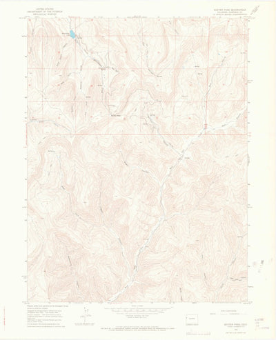 United States Geological Survey Baxter Pass, CO (1964, 24000-Scale) digital map