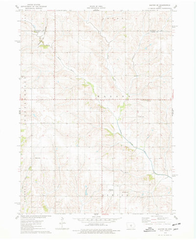 United States Geological Survey Baxter SE, IA (1975, 24000-Scale) digital map