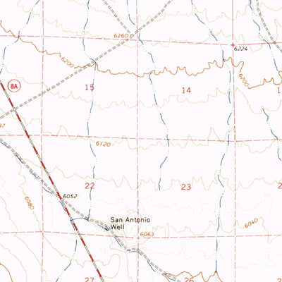 United States Geological Survey Baxter Spring, NV (1963, 62500-Scale) digital map