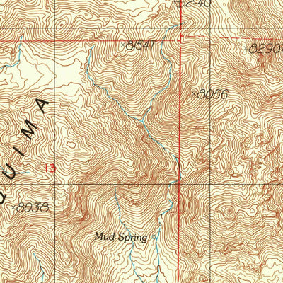 United States Geological Survey Baxter Spring, NV (1987, 24000-Scale) digital map