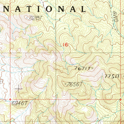 United States Geological Survey Baxter Spring NW, NV (1987, 24000-Scale) digital map