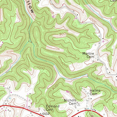 United States Geological Survey Baxter, TN (1955, 24000-Scale) digital map