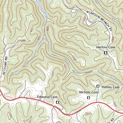United States Geological Survey Baxter, TN (2022, 24000-Scale) digital map