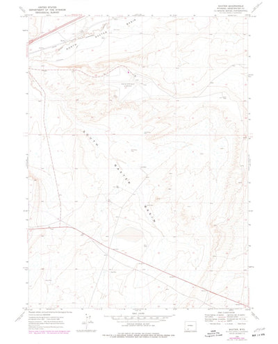 United States Geological Survey Baxter, WY (1968, 24000-Scale) digital map
