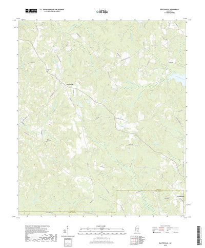 United States Geological Survey Baxterville, MS (2020, 24000-Scale) digital map