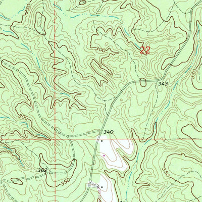 United States Geological Survey Baxterville NE, MS (1969, 24000-Scale) digital map