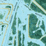 United States Geological Survey Bay Batiste, LA (1973, 24000-Scale) digital map