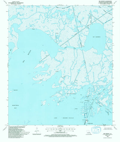 United States Geological Survey Bay Batiste, LA (1993, 24000-Scale) digital map