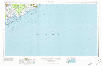 United States Geological Survey Bay City, TX (1956, 250000-Scale) digital map