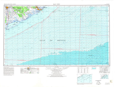 United States Geological Survey Bay City, TX (1974, 250000-Scale) digital map