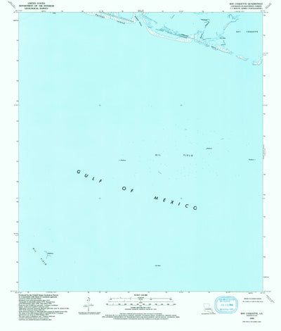United States Geological Survey Bay Coquette, LA (1993, 24000-Scale) digital map