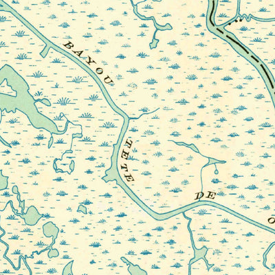 United States Geological Survey Bay Courant, LA (1935, 31680-Scale) digital map