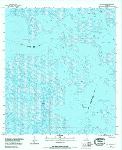 United States Geological Survey Bay Dosgris, LA (1994, 24000-Scale) digital map