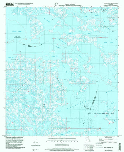 United States Geological Survey Bay Dosgris, LA (1998, 24000-Scale) digital map