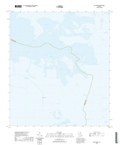 United States Geological Survey Bay Dosgris, LA (2020, 24000-Scale) digital map