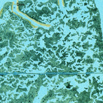United States Geological Survey Bay L'Ours, LA (1973, 24000-Scale) digital map