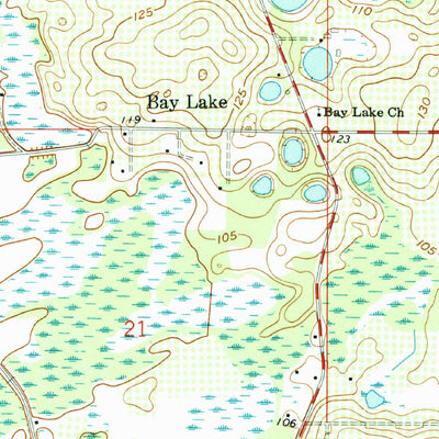 United States Geological Survey Bay Lake, FL (1984, 24000-Scale) digital map