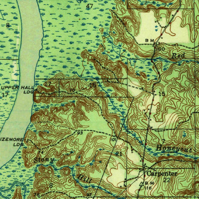 United States Geological Survey Bay Minette, AL (1943, 62500-Scale) digital map