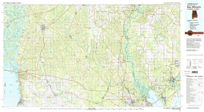 United States Geological Survey Bay Minette, AL-FL (1981, 100000-Scale) digital map