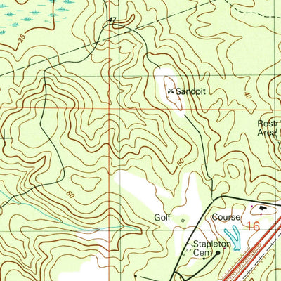 United States Geological Survey Bay Minette South, AL (1980, 24000-Scale) digital map