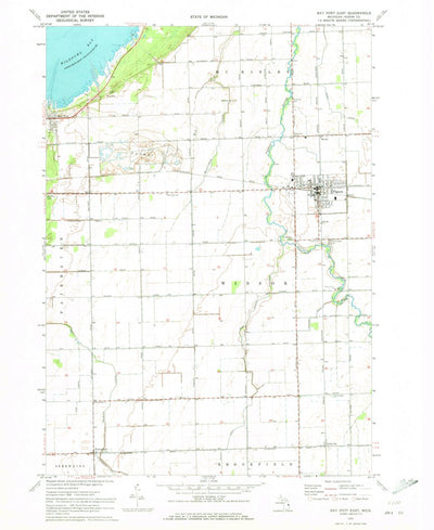 United States Geological Survey Bay Port East, MI (1970, 24000-Scale) digital map