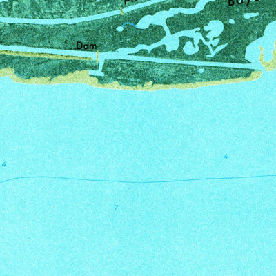 United States Geological Survey Bay Ronquille, LA (1973, 24000-Scale) digital map