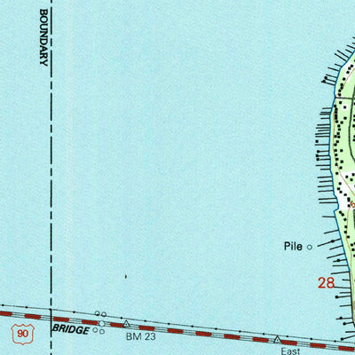 United States Geological Survey Bay Saint Louis, MS (1993, 24000-Scale) digital map