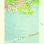 United States Geological Survey Bay Shore East, NY (1955, 24000-Scale) digital map