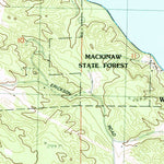 United States Geological Survey Bay Shore, MI (1983, 25000-Scale) digital map