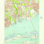 United States Geological Survey Bay Shore West, NY (1954, 24000-Scale) digital map