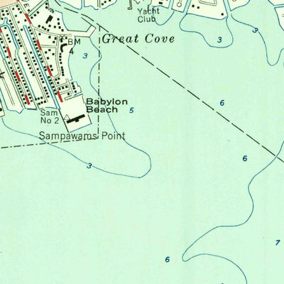 United States Geological Survey Bay Shore West, NY (1954, 24000-Scale) digital map