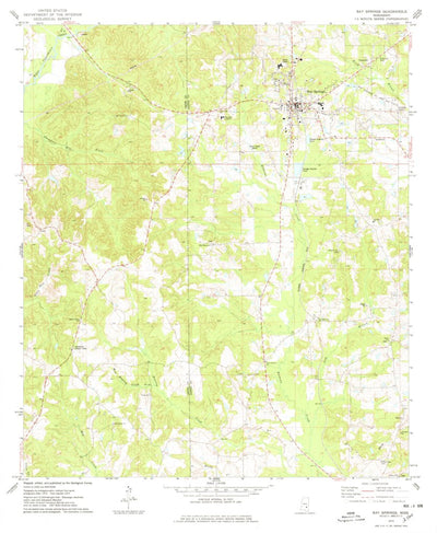 United States Geological Survey Bay Springs, MS (1974, 24000-Scale) digital map