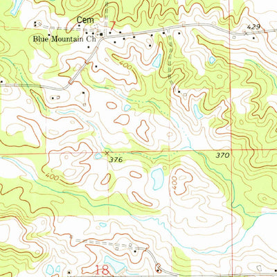 United States Geological Survey Bay Springs, MS (1974, 24000-Scale) digital map