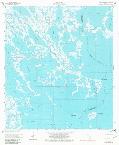 United States Geological Survey Bay Tambour, LA (1956, 24000-Scale) digital map