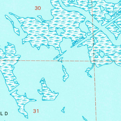 United States Geological Survey Bay Tambour, LA (1994, 24000-Scale) digital map