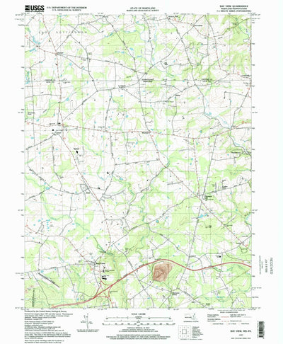 United States Geological Survey Bay View, MD-PA (1997, 24000-Scale) digital map