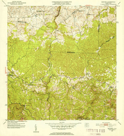 United States Geological Survey Bayaney, PR (1952, 30000-Scale) digital map
