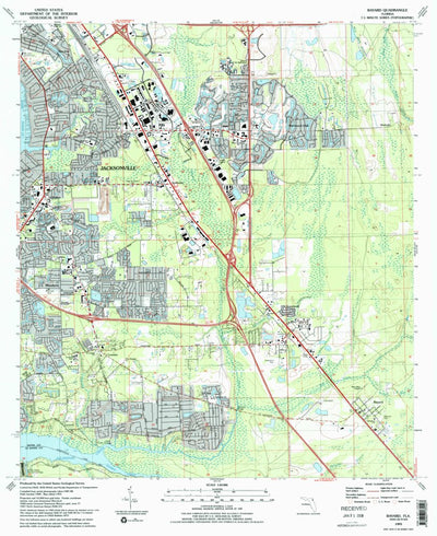 United States Geological Survey Bayard, FL (1993, 24000-Scale) digital map