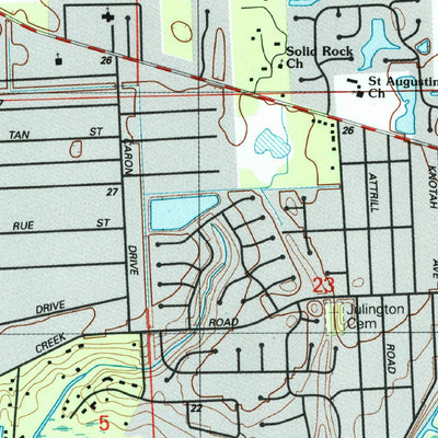 United States Geological Survey Bayard, FL (1993, 24000-Scale) digital map