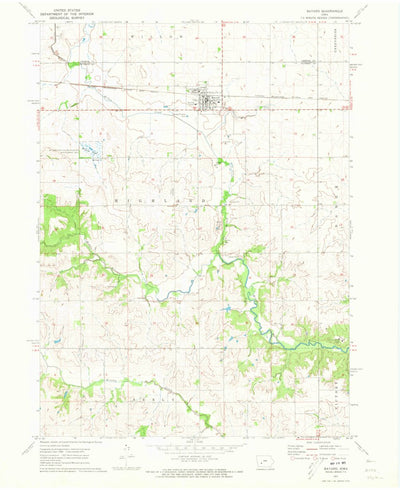 United States Geological Survey Bayard, IA (1971, 24000-Scale) digital map