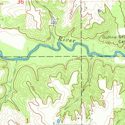 United States Geological Survey Bayard, IA (1971, 24000-Scale) digital map