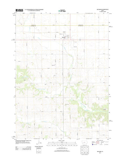 United States Geological Survey Bayard, IA (2013, 24000-Scale) digital map