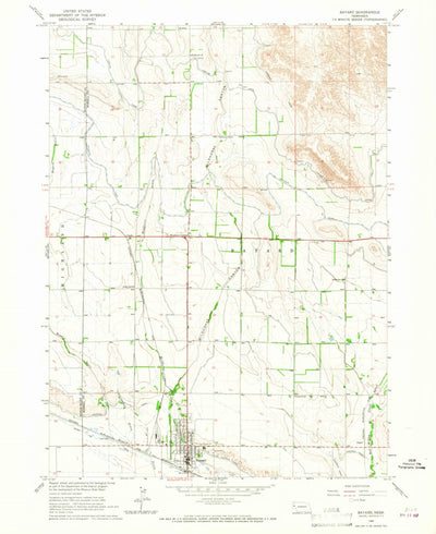 United States Geological Survey Bayard, NE (1965, 24000-Scale) digital map