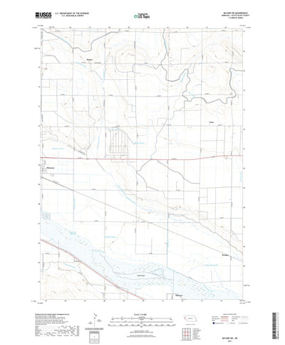 United States Geological Survey Bayard SW, NE (2021, 24000-Scale) digital map