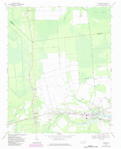 United States Geological Survey Bayboro, NC (1968, 24000-Scale) digital map