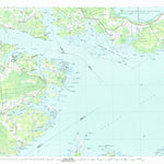 United States Geological Survey Bayboro, NC (1985, 100000-Scale) digital map