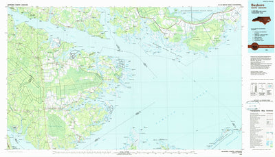 United States Geological Survey Bayboro, NC (1985, 100000-Scale) digital map