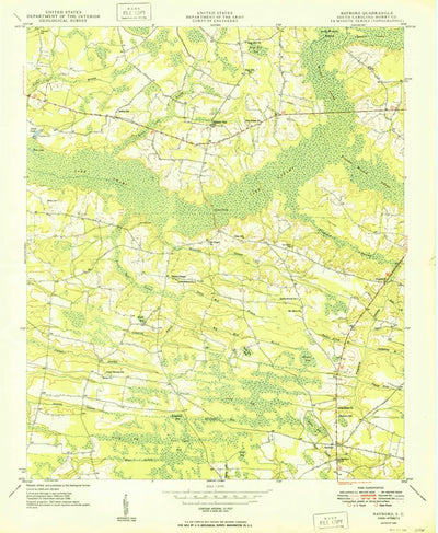United States Geological Survey Bayboro, SC (1949, 24000-Scale) digital map